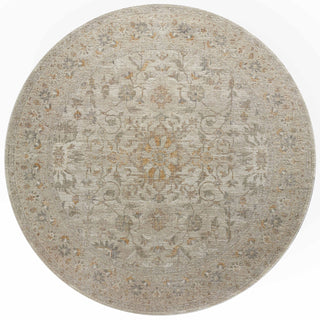 Chris Loves Julia x Loloi Rosemarie ROE-02 Ivory/Natural Area Rug Round Image