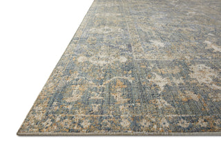 Chris Loves Julia x Loloi Rosemarie ROE-03 Sand/Lagoon Area Rug Corner Image