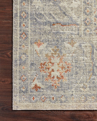 Chris Loves Julia x Loloi Rosemarie ROE-05 Oatmeal/Lavender Area Rug Corner Image