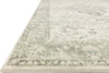 Loloi II Rosette ROS-02 Ivory/Silver Area Rug Corner Image