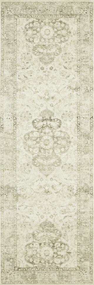 Loloi Rosette ROS-02 Ivory/Silver Area Rug Runner Image