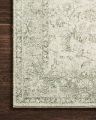 Loloi Rosette ROS-02 Ivory/Silver Area Rug Corner Image
