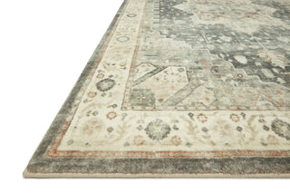 Loloi Rosette ROS-09 Slate/Ivory Area Rug Corner Image
