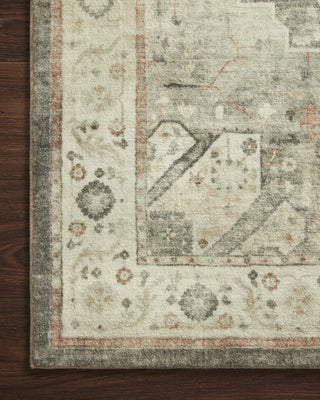 Loloi Rosette ROS-09 Slate/Ivory Area Rug Corner Image
