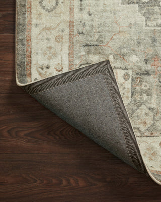 Loloi Rosette ROS-09 Slate/Ivory Area Rug Backing Image