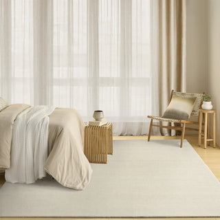 Nourison Pure Rows ROW01 Ivory Area Rug by DKNY Room Image Feature