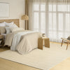 Nourison Pure Rows ROW01 Ivory Beige Area Rug by DKNY Room Image Feature