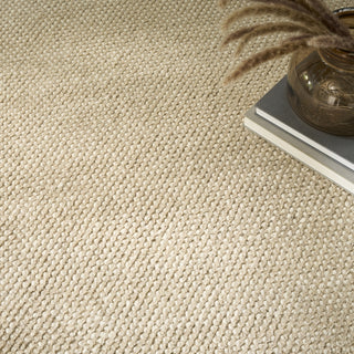 Nourison Pure Rows ROW01 Ivory Area Rug by DKNY Corner Image