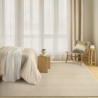 Nourison Pure Rows ROW01 Ivory Area Rug by DKNY Room Image Feature