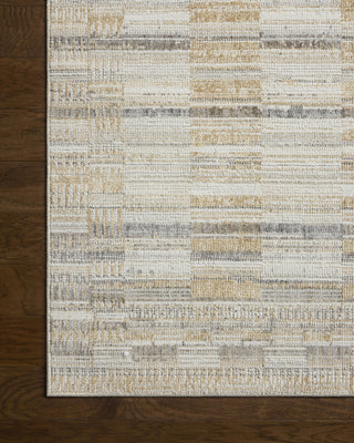 Loloi Roxie ROX-03 Granite / Gold Area Rug Corner Image