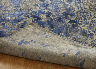 Ancient Boundaries Raphael RAP-05 Sapphire/Pewter Area Rug