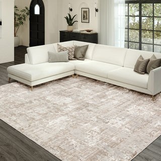 Dalyn Rhodes RR3 Taupe Area Rug Lifestyle Image Feature