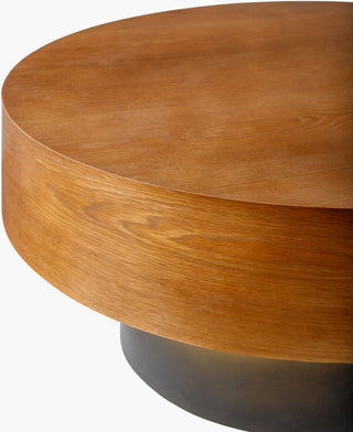 Surya Russula RSU-003 Dark Brown / Metallic-Gold Furniture Corner Shot