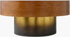 Surya Russula RSU-003 Dark Brown / Metallic-Gold Furniture Angle