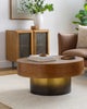Surya Russula RSU-003 Dark Brown / Metallic-Gold Furniture Style Shot