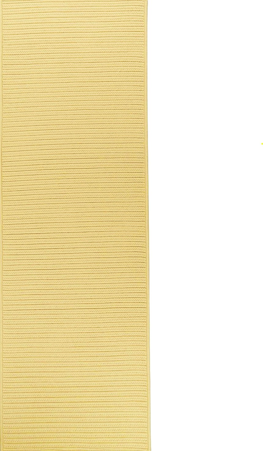 Colonial Mills Reversible Flat-Braid (Rect) Runner RT34 Yellow Area Rug
