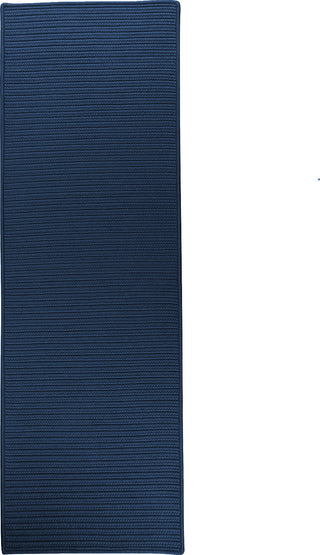 Colonial Mills Reversible Flat-Braid (Rect) Runner RT53 Navy Area Rug