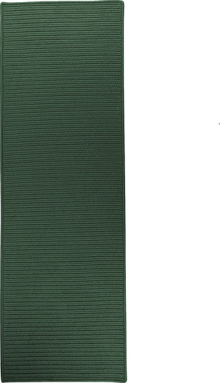 Colonial Mills Reversible Flat-Braid (Rect) Runner RT62 Hunter Green Area Rug