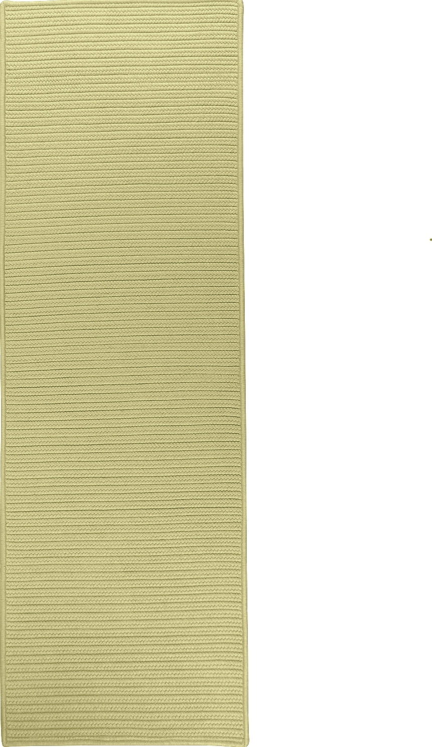 Colonial Mills Reversible Flat-Braid (Rect) Runner RT66 Sprout Green Area Rug