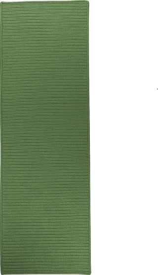 Colonial Mills Reversible Flat-Braid (Rect) Runner RT68 Moss Green Area Rug