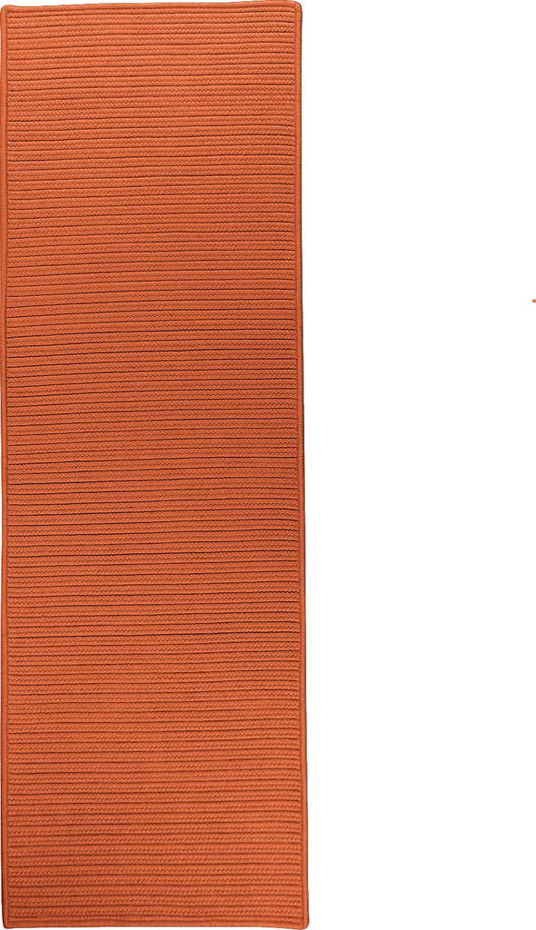 Colonial Mills Reversible Flat-Braid (Rect) Runner RT74 Rust Area Rug