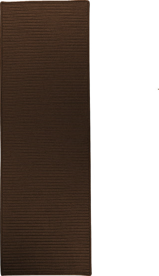 Colonial Mills Reversible Flat-Braid (Rect) Runner RT84 Earth Brown Area Rug