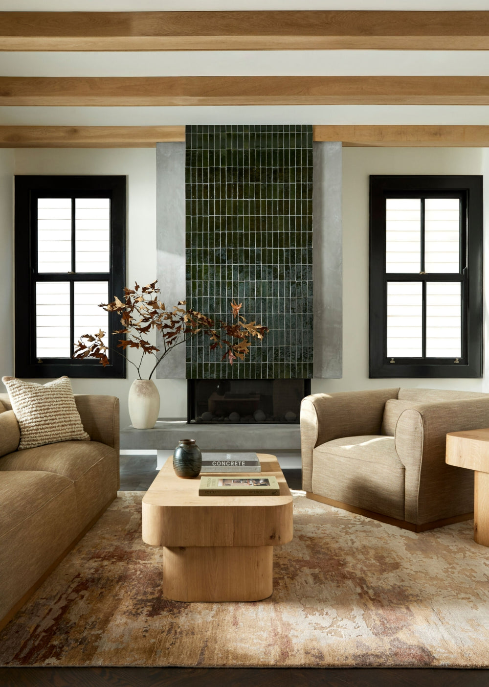 Surya Arte RTE-2309 Sandstone Area Rug Room Scene feature
