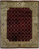 Kalaty Riviera RV-610 Burgundy/Ivory Area Rug