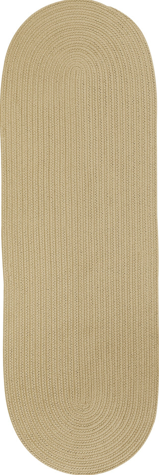 Colonial Mills Reversible Flat-Braid (Oval) Runner RV12 Linen Area Rug