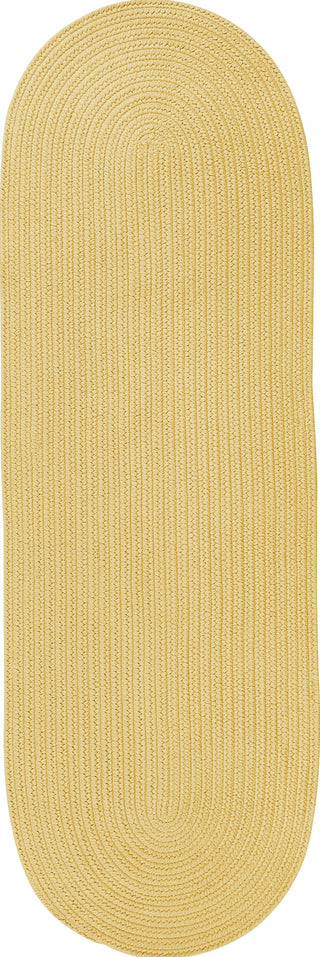 Colonial Mills Reversible Flat-Braid (Oval) Runner RV34 Yellow Area Rug