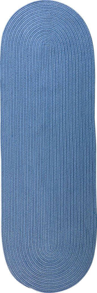 Colonial Mills Reversible Flat-Braid (Oval) Runner RV55 Oasis Blue Area Rug