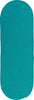 Colonial Mills Reversible Flat-Braid (Oval) Runner RV56 Aqua Area Rug