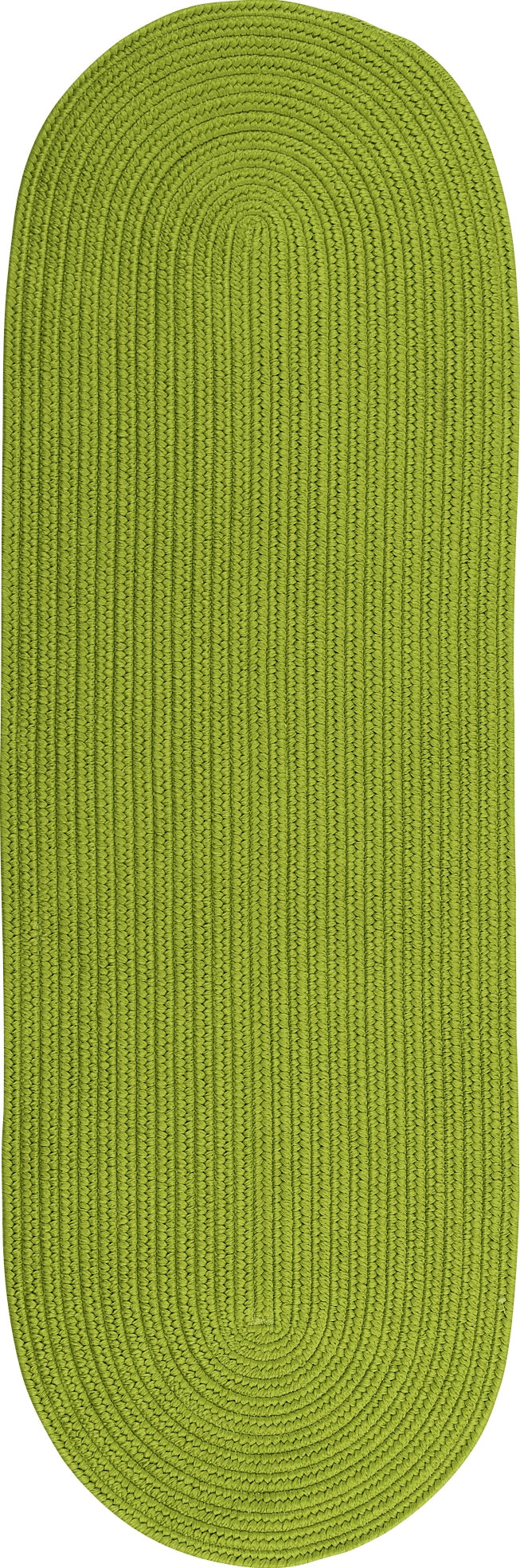 Colonial Mills Reversible Flat-Braid (Oval) Runner RV65 Lime Area Rug