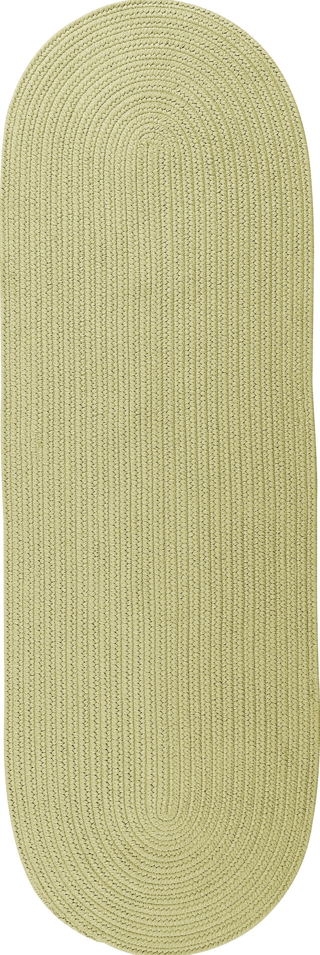 Colonial Mills Reversible Flat-Braid (Oval) Runner RV66 Sprout Green Area Rug