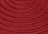 Colonial Mills Reversible Flat-Braid (Oval) Runner RV72 Red Area Rug