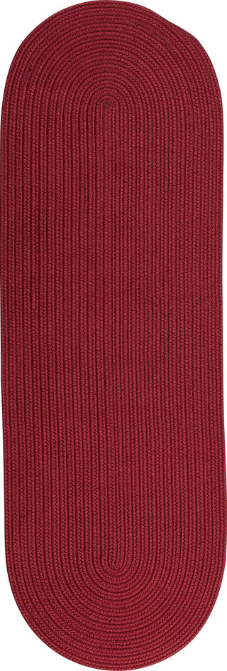 Colonial Mills Reversible Flat-Braid (Oval) Runner RV72 Red Area Rug