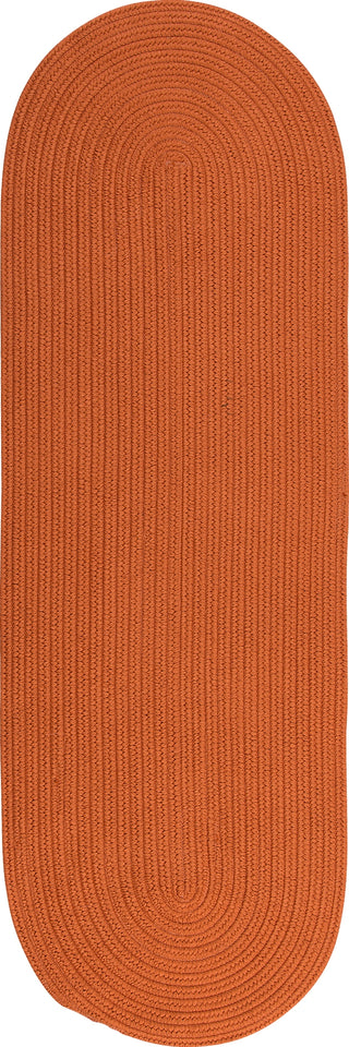 Colonial Mills Reversible Flat-Braid (Oval) Runner RV74 Rust Area Rug