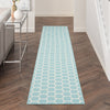 Nourison Reversible Indoor Outdoor RVB01 Aqua Area Rug Corner Image