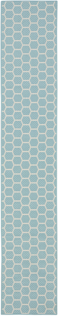Nourison Reversible Indoor Outdoor RVB01 Aqua Area Rug main image