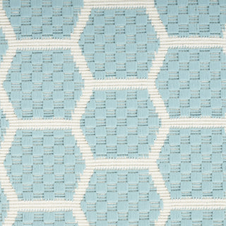 Nourison Reversible Indoor Outdoor RVB01 Aqua Area Rug Swatch Image
