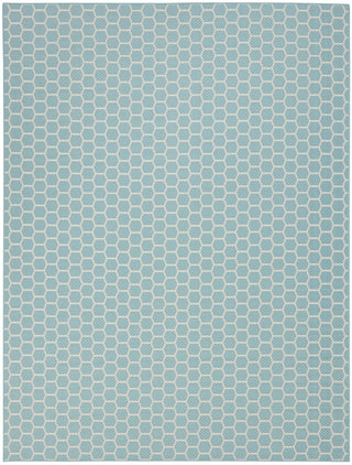 Nourison Reversible Indoor Outdoor RVB01 Aqua Area Rug Main Image
