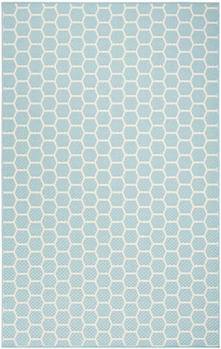 Nourison Reversible Indoor Outdoor RVB01 Aqua Area Rug Main Image
