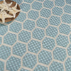 Nourison Reversible Indoor Outdoor RVB01 Aqua Area Rug Corner Image