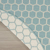 Nourison Reversible Indoor Outdoor RVB01 Aqua Area Rug Corner Image