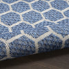 Nourison Reversible Indoor Outdoor RVB01 Blue Area Rug Corner Image