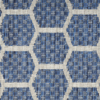 Nourison Reversible Indoor Outdoor RVB01 Blue Area Rug Swatch Image