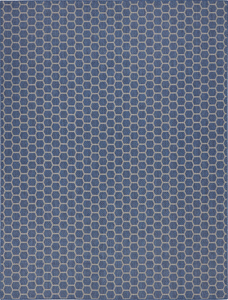 Nourison Reversible Indoor Outdoor RVB01 Blue Area Rug main image