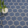 Nourison Reversible Indoor Outdoor RVB01 Blue Area Rug Corner Image