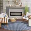 Nourison Reversible Indoor Outdoor RVB01 Blue Area Rug Room Image Feature