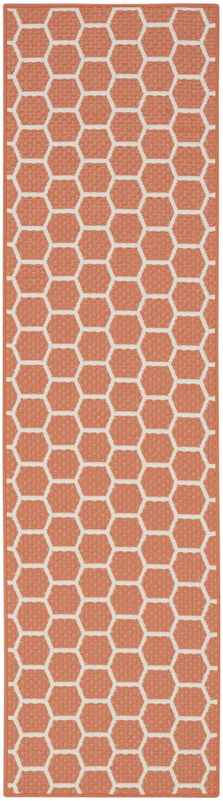 Nourison Reversible Indoor Outdoor RVB01 Coral Area Rug Main Image